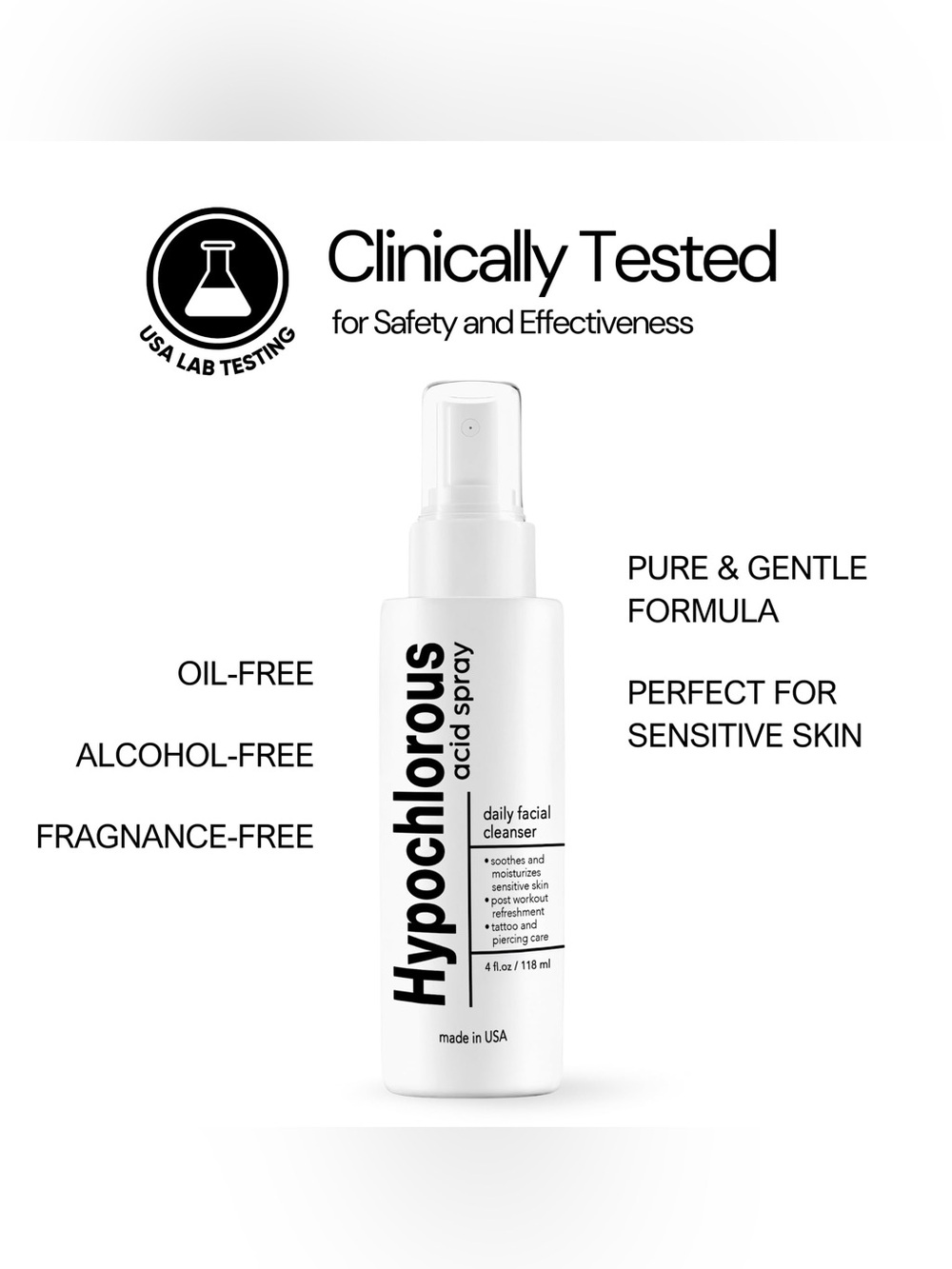 Acid Spray Daily Facial Toner – White